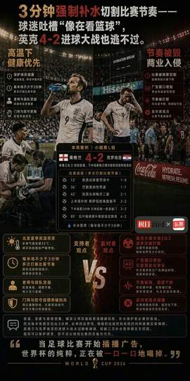 世界杯奇葩规则惹争议：3分钟强制补水成球迷吐槽焦点